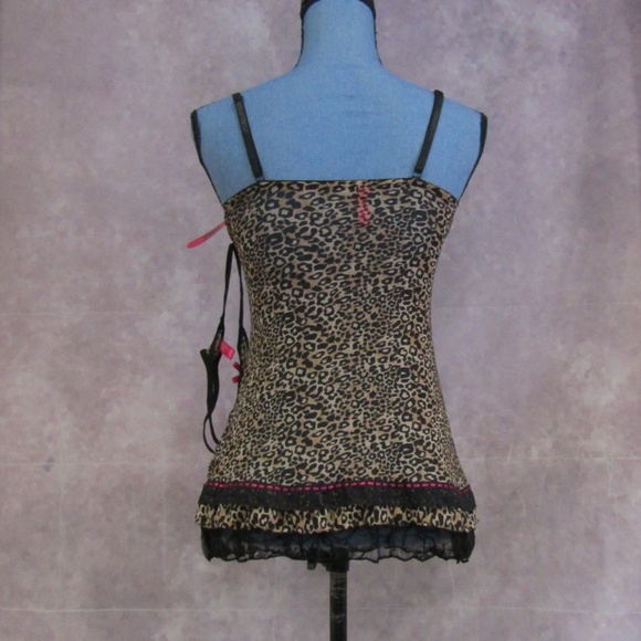NEW Pucker Up! Animal Cheetah Print Cami & Thong - Picture 3 of 6